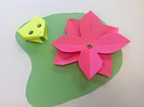 Origami Jumping Frogs Art Lesson
