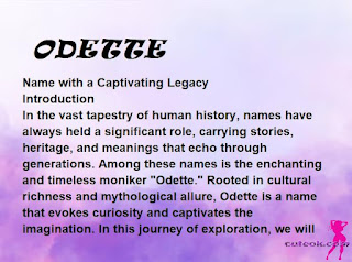 meaning of the name "ODETTE"