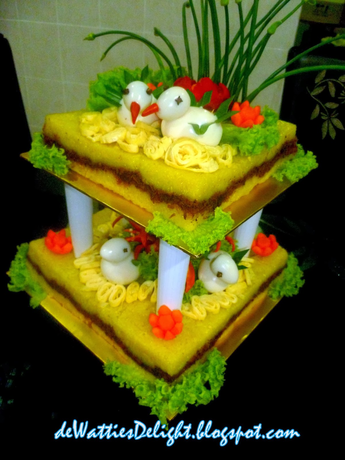 de Watties Delight: Pulut Kuning Berhias 2 tingkat ...