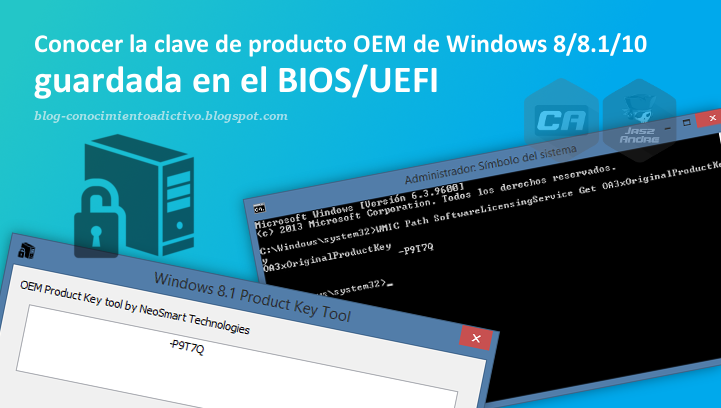 Conocer La Clave De Producto Oem De Windows 8 8 1 10 Guardada En