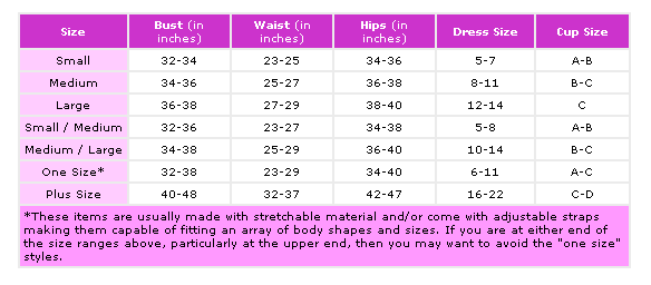 chinese womens clothing size conversion