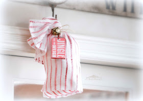 Santa Sack made from flour sack towel Bliss-Ranch.com