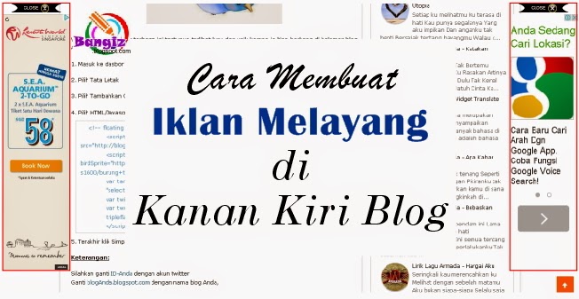 Iklan Melayang di Kanan Kiri