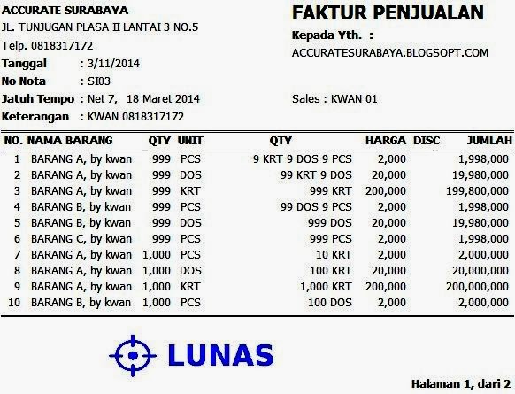 PENJUALAN RESMI ACCURATE ACCOUNTING SOFTWARE AKUNTANSI 