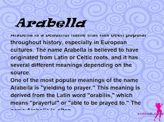 meaning of the name "Arabella"