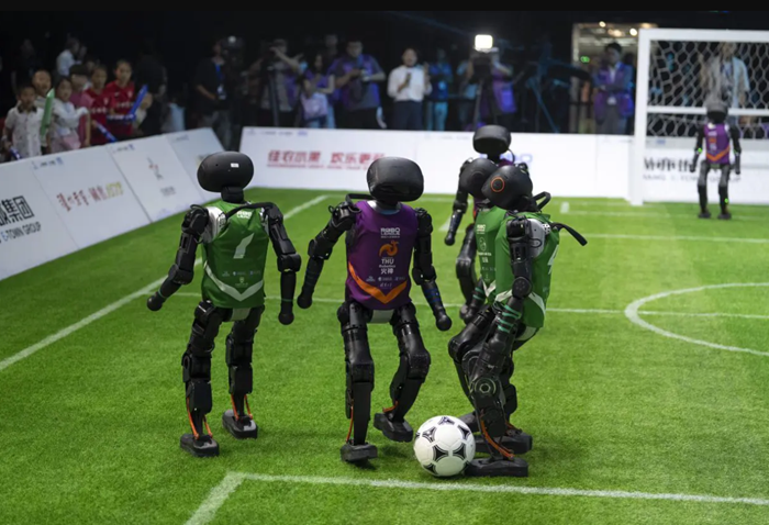 Robo-Goal Getters China Kicks Off the First Ever Fully Autonomous AI Robot Football Match!