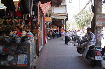 Keadaan pasar, Chadni Chowk, New Delhi, India