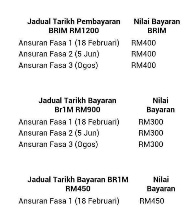 Brim Semakan Bayaran - Contoh Pustaka