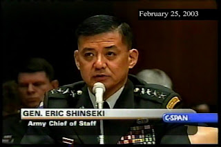 Shinseki testifies to the Senate Armed Services Committee