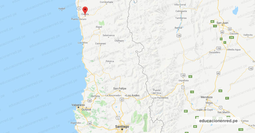 Temblor en Chile de Magnitud 4.7 (Hoy Miércoles 21 Noviembre 2018) Sismo Terremoto Epicentro - Canela Baja - Coquimbo - Valparaíso - Santiago - ONEMI - www.onemi.cl