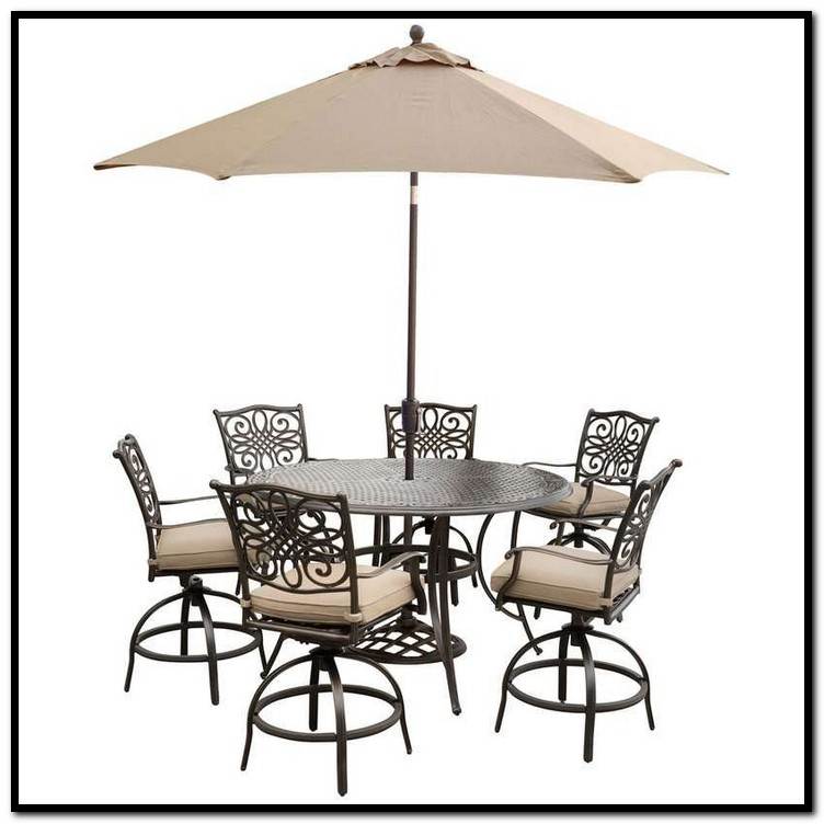home depot outdoor dining sets with umbrella