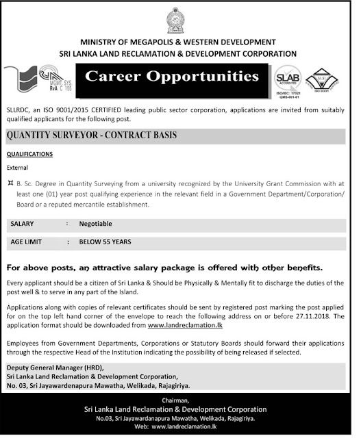 Quantity Surveyor - Ministry of Megapolis 