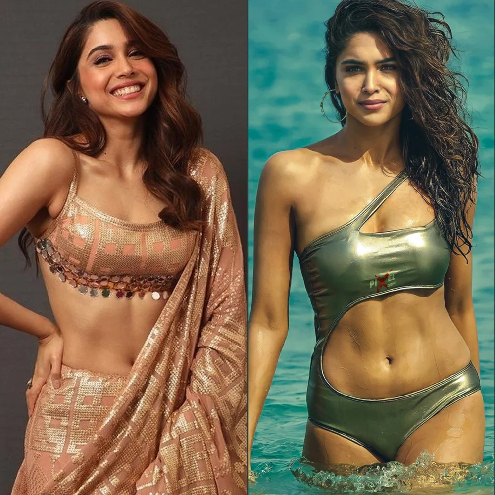 Sharvari saree vs bikini hot indian actress