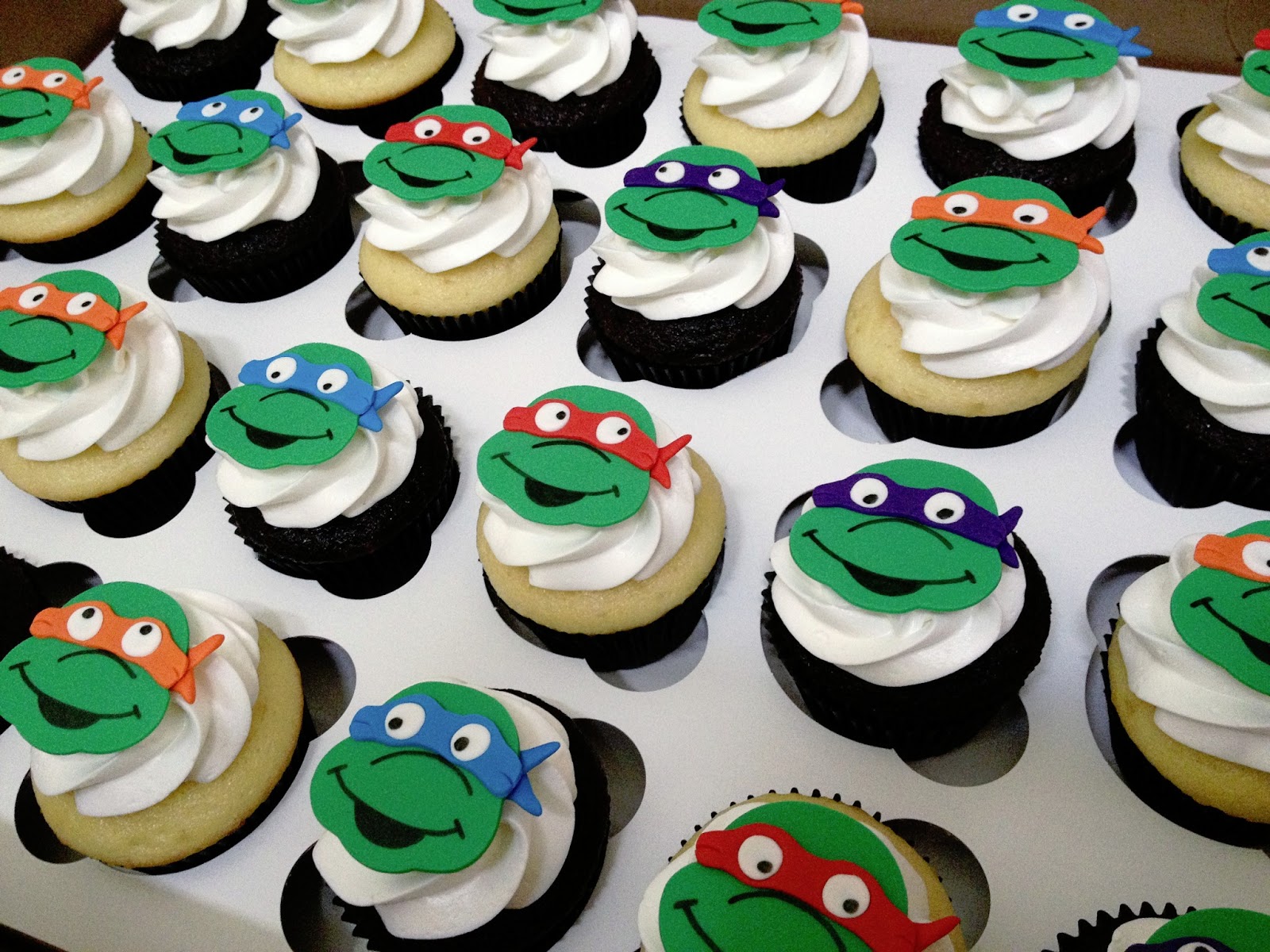 Ninja Turtle Cupcake Cakes