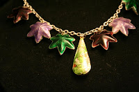 Seasons necklace - sterling silver, cloisonee :: All the Pretty Things