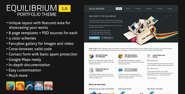 Equilibrium Portfolio Template - Portfolio Creative