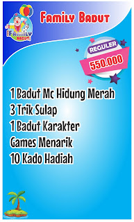  SEWA BADUT SULAP ULANG TAHUN DI JAKARTA Sewa badut Jakarta kami adalah badut ulang tahun di Jakarta lengkap dengan dekorasi balon dan perlengkapan ulang tahun semua tersedia disini semua kami persiapkan untuk acara ulang tahun putra-putri Anda.kami mempunyai tenaga ahli yang sudah berpengalaman di dalam membawa acara ulang tahun yang tentunya sudah lama sekali dalam bidang perbadutan. Di bawah ini adalah foto-foto galeri kami yang mengisi acara ulang tahun hampir tiap hari atau yang paling rame adalah hari Sabtu Minggu kami mengisi acara ulang tahun di seluruh Jakarta dan Jabodetabek.             Sekarang banyak sekali sanggar-sanggar badut kami yang berada di Jakarta Depok Bekasi Tangerang Bogor dan lain-lain tetapi kami sudah berpengalaman dengan badut yang profesional kami menyediakan badut ulang tahun seperti badut MC badut karakter badut jugling badut akrobat badut sulap dan banyak lagi badut yang lainnya. Kami juga menyediakan pesulap yang profesional juga kami siap mendatangkan Pak Tarno kalau mau anda memanggilnya kami siap melayani sulap dengan atraksi yang sangat profesional. kami mempunyai banyak sekali badut karakter yang hampir semua karakter sudah ada di sanggar kami yang tentunya siap untuk segala macam tema ulang tahun dengan karakter yang berbeda-beda badut karakter kami bersih dan terawat sehingga badutnya tidak merasa malu. karakter kami adalah karakter yang dibuat semirip mungkin oleh pembuatnya sehingga Anda tidak perlu khawatir karakternya beda dengan bentuk aslinya kami juga menyiapkan karakter-karakter terbaru yang muncul di TV atau YouTube mungkin karakter kami karakter badut karakter yang paling murah di Jabodetabek karakter atau badut karakter kami menyewakan seharga rp300.000 untuk satu kali sewa apabila badut MC dan badut karakter itu sewanya berbarengan harganya akan lebih murah yaitu rp550.000 dan juga udah termasuk MC ada trik sulap ada permainan game attack trip untuk anak-anak dan juga kado hadiah dari badutnya dengan demikian paket yang paling sederhana adalah paket yang rp550.000 yaitu sudah ada badut MC dan badut karakter.       Paket yang paling hemat adalah paket rp350.000 yaitu badut yang hidung merah memakai baju warna-warni memakai hidung tomat dia nanti membawakan acara ada trik sulap permainan anak-anak dan nanti membagikan hadiah untuk anak-anak yang mau atau berani maju ke depan sama Om badut ketika anak-anak maju dan berinteraktif dengan om badut maka Om badut akan mengasih permainan yang lucu dan menghibur juga mendidik untuk anak-anak.pagi untuk warga Jakarta dan sekitarnya jangan ragu lagi untuk menyewa badut di sanggar kami karena sanggar kami termasuk sanggar yang profesional juga tepat waktu dan memiliki tenaga orang-orang ahli dalam bidang badut. untuk warga Bekasi kami juga mempunyai cabang di Bekasi yaitu di Pekayon jaya di jalan kemandoran Pekayon jaya kota Bekasi kalau mau datang langsung ke sanggar untuk melihat-lihat karakter kami atau mau langsung booking via WhatsApp bisa di 0822 2565 4807 untuk warga Jakarta barat kami mempunyai cabang yaitu di daerah Kalideres dan Cengkareng untuk menyewa nya silakan hubungi di WhatsApp 0822 2565 4807 untuk warga Jakarta timur kami sanggar adalah di Kalisari Pasar rebo Jakarta timur untuk menyewa nya silakan hubungi 0822 2565 4807. Untuk warga Jakarta Utara kami menyediakan badut di Jakarta Utara juga sanggar yang ada pemain di Jakarta Utara untuk menyewa nya silakan hubungi di WhatsApp 0822 2565 4807 Untuk warga Jakarta Selatan kami berada di Pasar Minggu yaitu sanggar kami juga bisa dihubungi di nomor 0822 2565 4807 silakan datang dan hubungi langsung nomor itu selamat mencoba. Untuk warga Jakarta untuk warga Jakarta pusat kami juga ada di Cempaka putih pemainnya juga badut Jakarta pusat kami mempunyai banyak pemain pemain yang berada di Jakarta pusat untuk menyewa nya silakan hubungi 0822 2565 4807. nah itu tadi penjelasan tentang sewa badut kami yang ada di Jakarta semoga anda yang telah menyewa dapat merasakan kepuasan dan kesenangan yang telah menyewa badut kami dan yang belum menyewa segeralah hubungi nomor kami dan dan rasakan harga-harga badut kami jauh di bawah yang ada.  Cara pemesanan badut di Jakarta : pertama silahkan tentukan hari tanggal dan jam acaranya yang Anda pilih atau acara ulang tahun putra-putri Anda pada tanggal dan jam acara Kedua kirimkan alamat lengkap beserta RT RW Kecamatan kelurahan atau kabupaten secara lengkap Ketiga silakan isi atau patokan rumah Anda itu berdekatan dengan apa apa atau patokan yang lengkap saja Keempat tentukan paket yang Anda pilih yang sesuai dengan keinginan anda dan lengkap dengan harganya kelima isi nama pemesan dan nomor yang bisa dihubungi ketika anda memesan.  Sewa badut Jakarta timur Sewa Badut Jakarta Selatan Sewa Badut Jakarta pusat Sewa Badut Jakarta Utara Sewa Badut Jakarta barat  terima kasih atas segala perhatiannya semoga anda tertarik dengan iklan kami dan segera ingin menyewanya terima kasih yang sudah menyewa semoga putra-putri Anda sehat selalu dan berguna bagi nusa dan bangsa terima kasih salam dari Badut Jakarta.