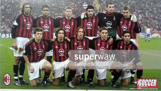 Poster Tim AC Milan 2002