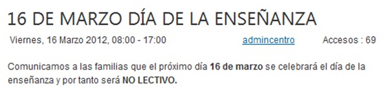 no lectivo