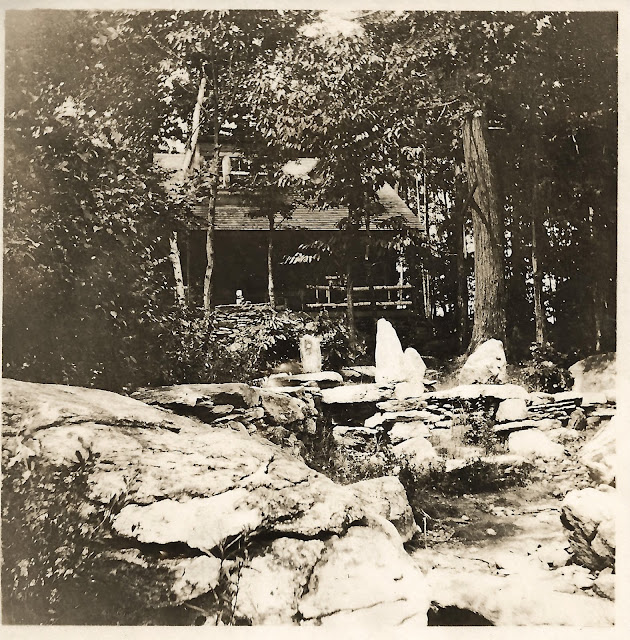 Unknown Cabin in the woods, Smith Photo Album, abt 1917