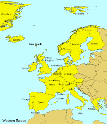 Western Europe Maps
