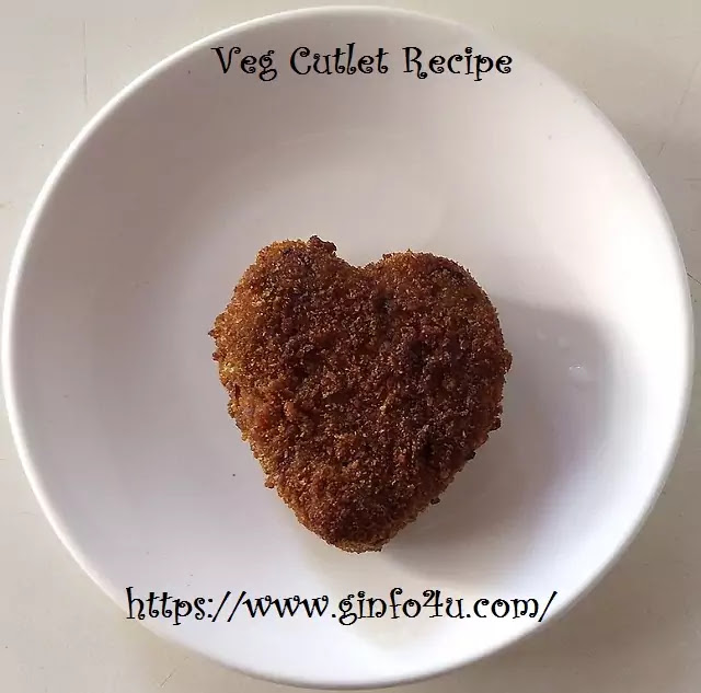 Veg cutlet recipe-how to make Veg cutlet recipe at home in english-Ginfo4u