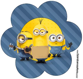 Minions Movie Flower Invitation.