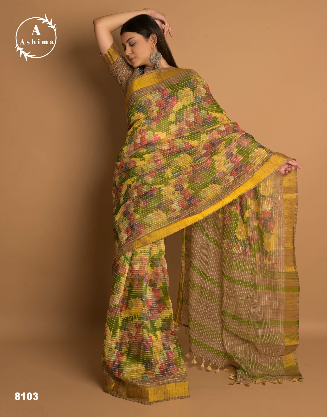 Ashima Kaatha Cotton Designer Sarees Catalog Lowest Price