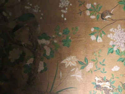 Detail of chinoiserie wallpaper