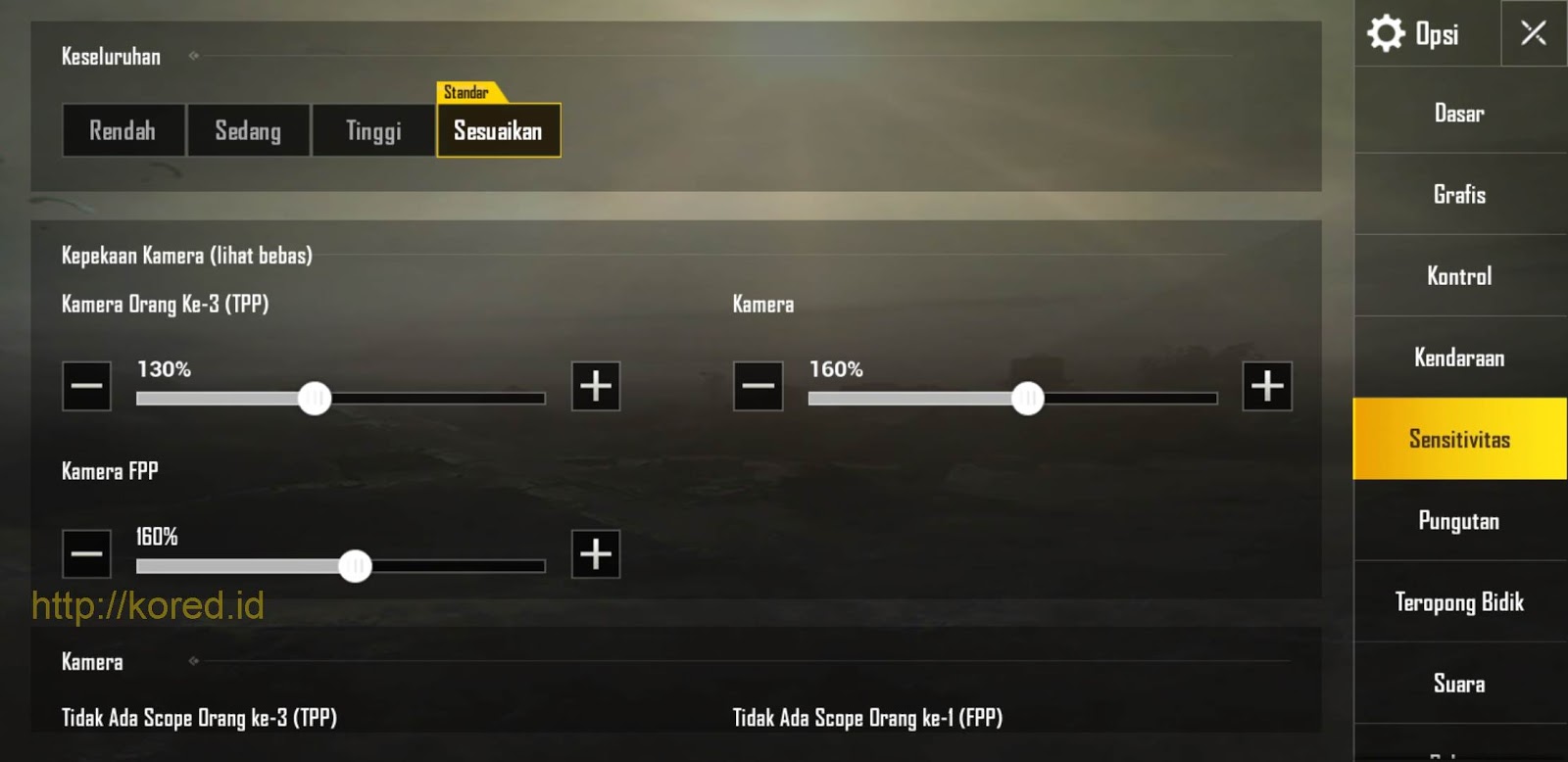 Setting Sensitivitas Pubg Mobile Ejgaming - 