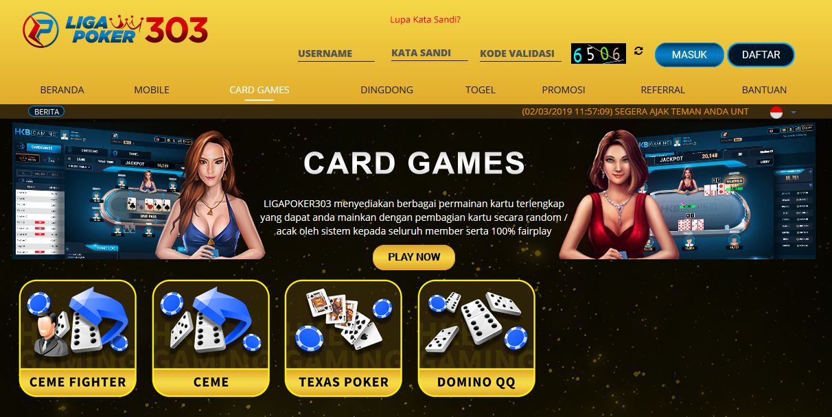 Jenis Permainan Yang Terdapat Pada Situs Ligapoker303