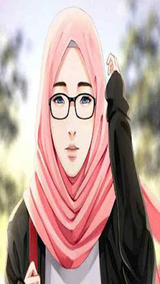 Wallpaper Kartun Muslimah Cantik