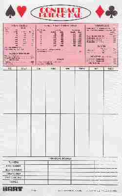 Bridge Score Cards6