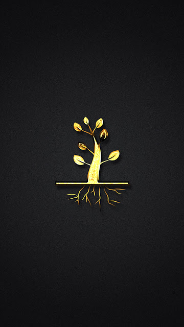 Golden Tree Background iPhone 7 and iPhone 7 Plus HD Wallpaper