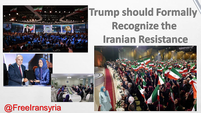Trump should Formally Recognize the Iranian Resistance