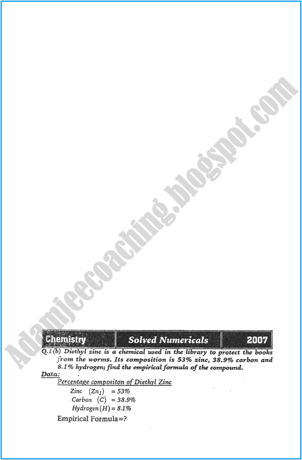 xi-chemistry-numericals-solve-past-year-paper-2007