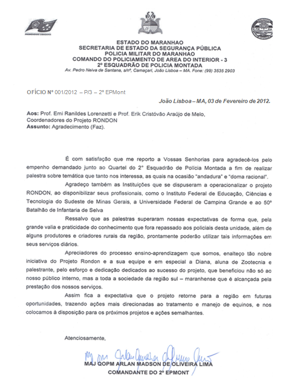 Projeto Rondon - Operação Babaçu - João Lisboa - MA 