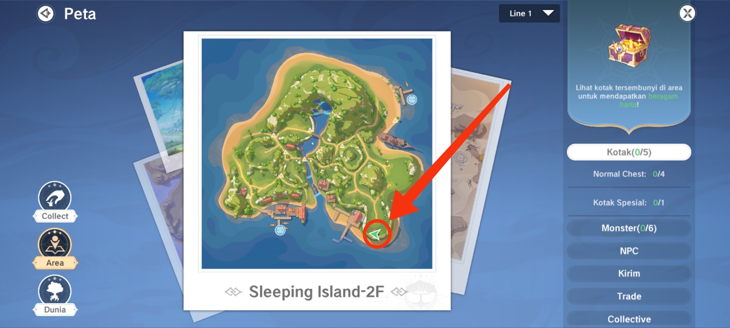 Sleeping island