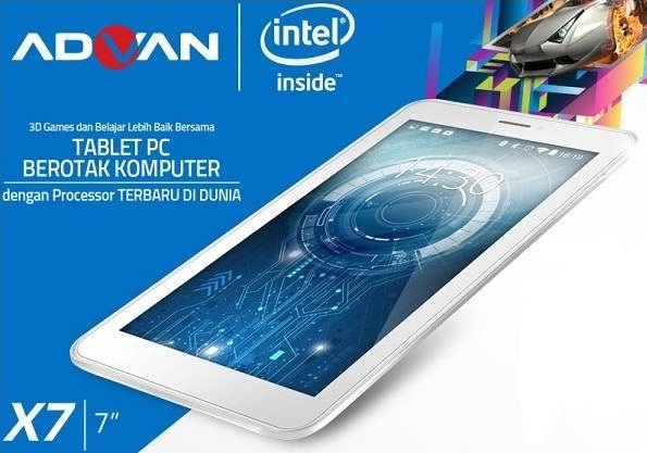 Harga Tablet Advan X7 Tahun 2016 Lengkap Dengan Spesifikasi Android Processor Intel Atom Harga Rp. 1 Juta-an