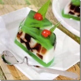 CARA MEMBUAT PUDING PANDAN CINCAU