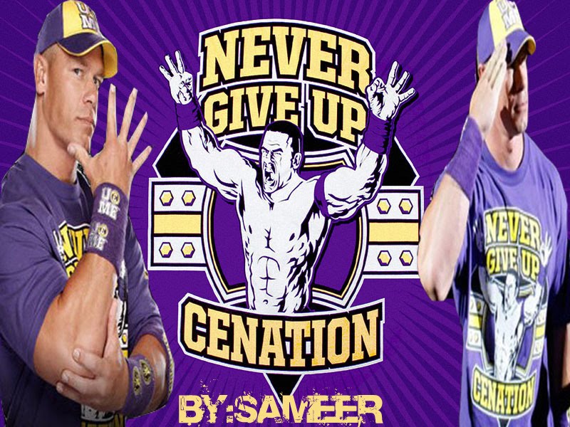 wwe john cena wallpaper. WWE John Cena - Never Give Up