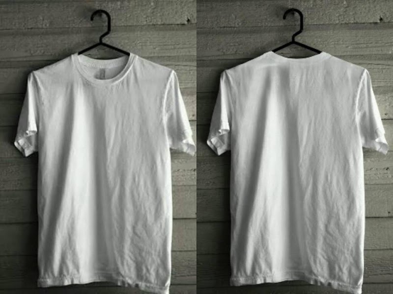 45+ Terbaru Baju Kaos Putih Depan Belakang
