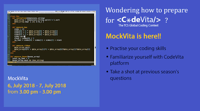 CodeVita Practice Round 1 | TCS Mockvita 2018 Questions
