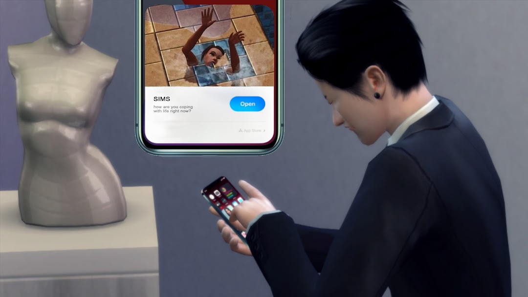 Sims 4 meme - iPhone 12 CC - Daisuki Kambe