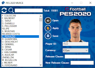 PES 2020 MLRCE (ML Release Clause Editor) by Extream87