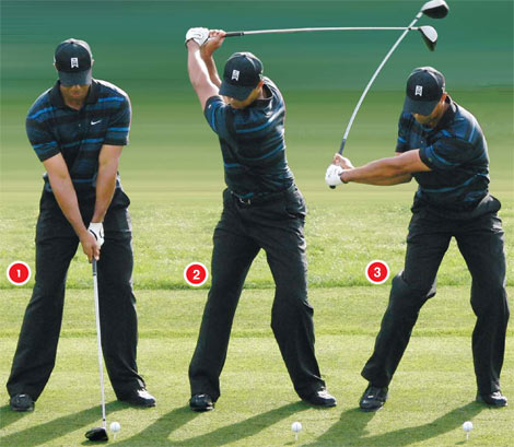 tiger woods swing finish. Tiger Woods golf swing is one