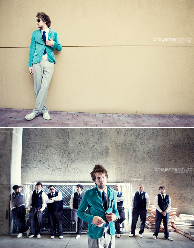 groom turquoise suit groomsmen vests