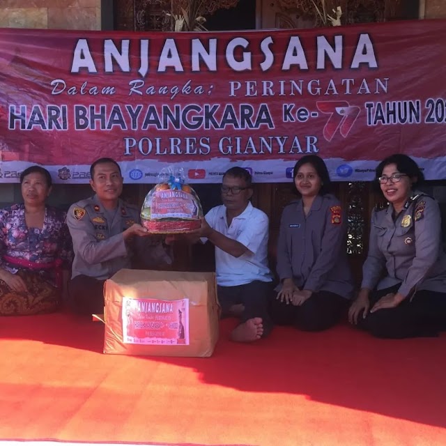 Anjangsana Kapolres Gianyar Dalam Rangka Perayaan HUT Bhayangkara ke 77 