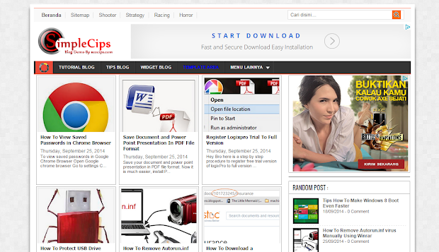 Simplecips V.2 Blogger Template
