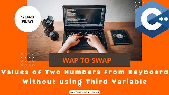 write c program to swap values of two numbers from keyboard without using third variable